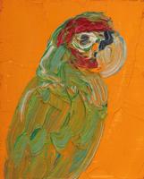 Hunt Slonem ORANGE AMAZON Painting - Sold for $4,800 on 10-10-2026 (Lot 189).jpg